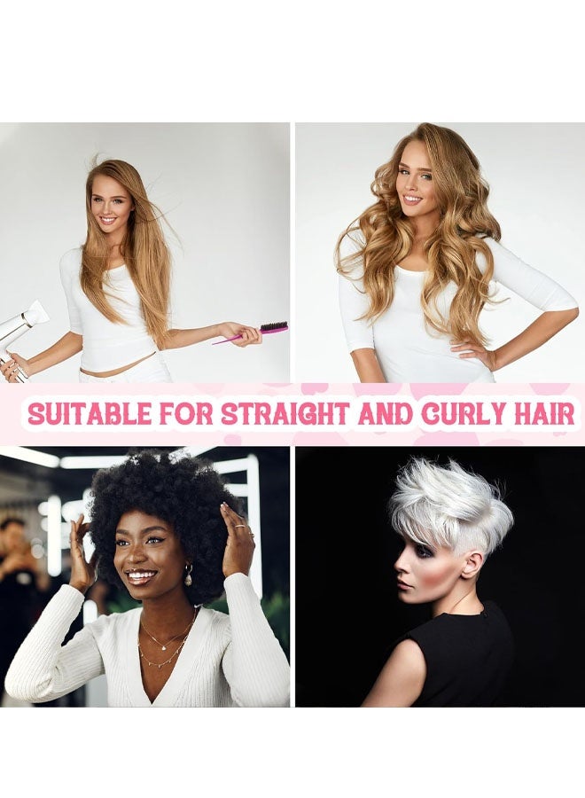 فرشاة تصفيف الشعر من قطعتين بشعيرات الخنزير البري، فرشاة ومشط للنساء، فرشاة تصفيف الشعر بشعيرات نايلون وشعيرات الخنزير البري، أداة تصفيف الشعر للخلف - Image 4